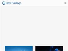 Tablet Screenshot of glowholdings.com
